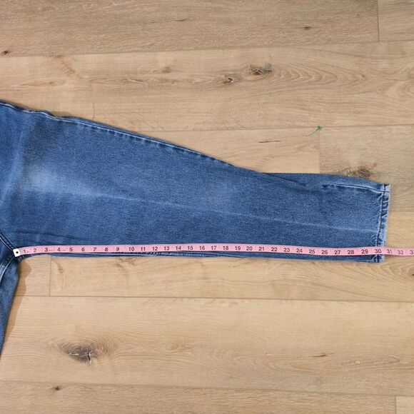 Vintage 80s High Waist Tapered Gitano Denim Jeans Womens Sz 12 30 Blue Med Wash - Picture 4 of 8